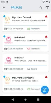 Bakaláři OnLine android App screenshot 3