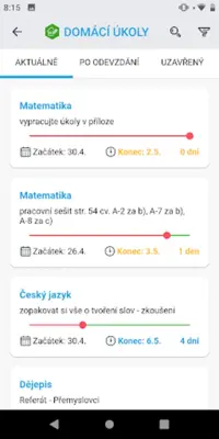 Bakaláři OnLine android App screenshot 4